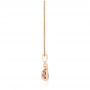 14k Rose Gold 14k Rose Gold Amethyst And Diamond Pendant - Side View -  103733 - Thumbnail