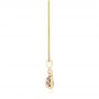 14k Yellow Gold 14k Yellow Gold Amethyst And Diamond Pendant - Side View -  103733 - Thumbnail