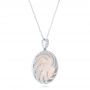  Platinum Platinum Diamond Luna Fire Pendant - Flat View -  102492 - Thumbnail