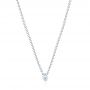  Platinum Platinum Round Diamond Necklace - Flat View -  106694 - Thumbnail