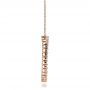 18k Rose Gold 18k Rose Gold Round Diamond Pendant - Side View -  100301 - Thumbnail