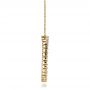 14k Yellow Gold 14k Yellow Gold Round Diamond Pendant - Side View -  100301 - Thumbnail