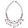 Rubellite And Diamond Necklace - Vanna K - Flat View -  1037 - Thumbnail