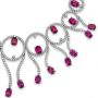 Rubellite And Diamond Necklace - Vanna K - Front View -  1037 - Thumbnail