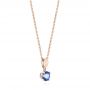 14k Rose Gold 14k Rose Gold Tanzanite Pendant - Front View -  103709 - Thumbnail