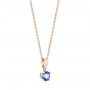 14k Rose Gold 14k Rose Gold Tanzanite Pendant - Front View -  103709 - Thumbnail