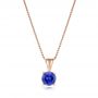 14k Rose Gold Tanzanite Pendant