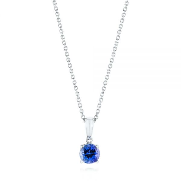  Platinum Platinum Tanzanite Pendant - Three-Quarter View -  103709