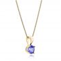 18k Yellow Gold 18k Yellow Gold Tanzanite Pendant - Flat View -  100969 - Thumbnail