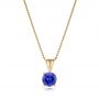 14k Yellow Gold Tanzanite Pendant