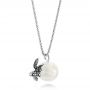 Turtle Fresh Water Pearl Necklace - Flat View -  103231 - Thumbnail