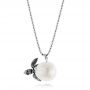 Turtle Fresh Water Pearl Necklace - Three-Quarter View -  103231 - Thumbnail