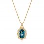 Floral London Blue Topaz And Diamond Halo Earrings