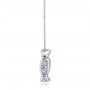  Platinum Platinum White Opal And Diamond Pendant - Side View -  101978 - Thumbnail