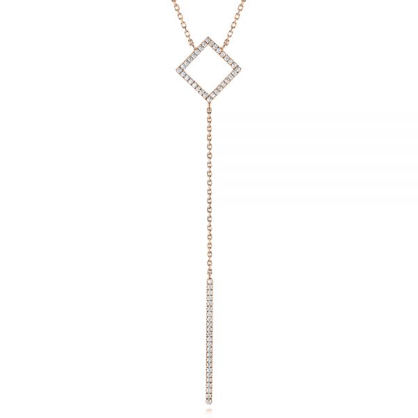 Y-Shaped Diamond Necklace - Image