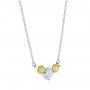  Platinum Platinum Yellow And White Diamond Pendant - Flat View -  106647 - Thumbnail