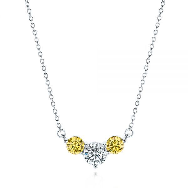 Yellow and White Diamond Pendant - reference design
