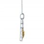  Platinum And 18K Gold Platinum And 18K Gold Yellow And White Diamond Pendant - Side View -  100678 - Thumbnail