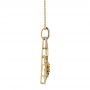 18k Yellow Gold And Platinum 18k Yellow Gold And Platinum Yellow And White Diamond Pendant - Side View -  100678 - Thumbnail