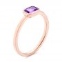 18k Rose Gold 18k Rose Gold Amethyst Fashion Ring - Three-Quarter View -  105406 - Thumbnail