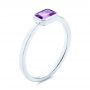  Platinum Platinum Amethyst Fashion Ring - Three-Quarter View -  105406 - Thumbnail