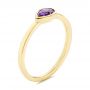  14K Gold Amethyst Fashion Ring - Three-Quarter View -  106457 - Thumbnail