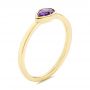 14k Yellow Gold 14k Yellow Gold Amethyst Fashion Ring - Three-Quarter View -  106457 - Thumbnail