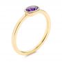 14k Yellow Gold 14k Yellow Gold Amethyst Fashion Ring - Three-Quarter View -  106631 - Thumbnail