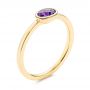 14k Yellow Gold 14k Yellow Gold Amethyst Fashion Ring - Three-Quarter View -  106631 - Thumbnail