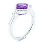 Amethyst And Diamond Fashion Ring - Three-Quarter View -  106557 - Thumbnail
