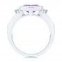 Amethyst And Diamond Fashion Ring - Front View -  106557 - Thumbnail
