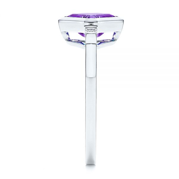 Amethyst And Diamond Fashion Ring - Side View - 106557