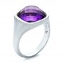  Platinum Platinum Amethyst Ring - Three-Quarter View -  101173 - Thumbnail
