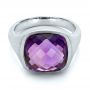  Platinum Platinum Amethyst Ring - Flat View -  101173 - Thumbnail