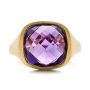 14k Yellow Gold 14k Yellow Gold Amethyst Ring - Top View -  101173 - Thumbnail