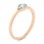 14k Rose Gold 14k Rose Gold Aquamarine Fashion Ring - Three-Quarter View -  106458 - Thumbnail