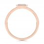 18k Rose Gold 18k Rose Gold Aquamarine Fashion Ring - Front View -  105401 - Thumbnail