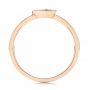 18k Rose Gold 18k Rose Gold Aquamarine Fashion Ring - Front View -  106458 - Thumbnail