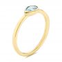18k Yellow Gold 18k Yellow Gold Aquamarine Fashion Ring - Three-Quarter View -  106458 - Thumbnail