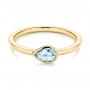 14k Yellow Gold 14k Yellow Gold Aquamarine Fashion Ring - Flat View -  106458 - Thumbnail