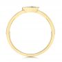 18k Yellow Gold 18k Yellow Gold Aquamarine Fashion Ring - Front View -  106458 - Thumbnail