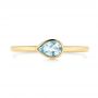 14k Yellow Gold 14k Yellow Gold Aquamarine Fashion Ring - Top View -  106458 - Thumbnail