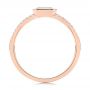 18k Rose Gold 18k Rose Gold Aquamarine And Diamond Fashion Ring - Front View -  105400 - Thumbnail