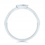 14k White Gold Aquamarine And Diamond Fashion Ring - Front View -  105399 - Thumbnail