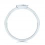 14k White Gold Aquamarine And Diamond Fashion Ring - Front View -  105399 - Thumbnail