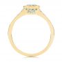 18k Yellow Gold 18k Yellow Gold Aquamarine And Diamond Fashion Ring - Front View -  106026 - Thumbnail