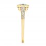 14k Yellow Gold 14k Yellow Gold Aquamarine And Diamond Fashion Ring - Side View -  106026 - Thumbnail
