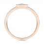 18k Rose Gold 18k Rose Gold Aquamarine And Diamond Ring - Front View -  106570 - Thumbnail
