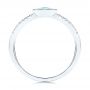 14k White Gold 14k White Gold Aquamarine And Diamond Ring - Front View -  106570 - Thumbnail