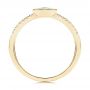 18k Yellow Gold 18k Yellow Gold Aquamarine And Diamond Ring - Front View -  106570 - Thumbnail